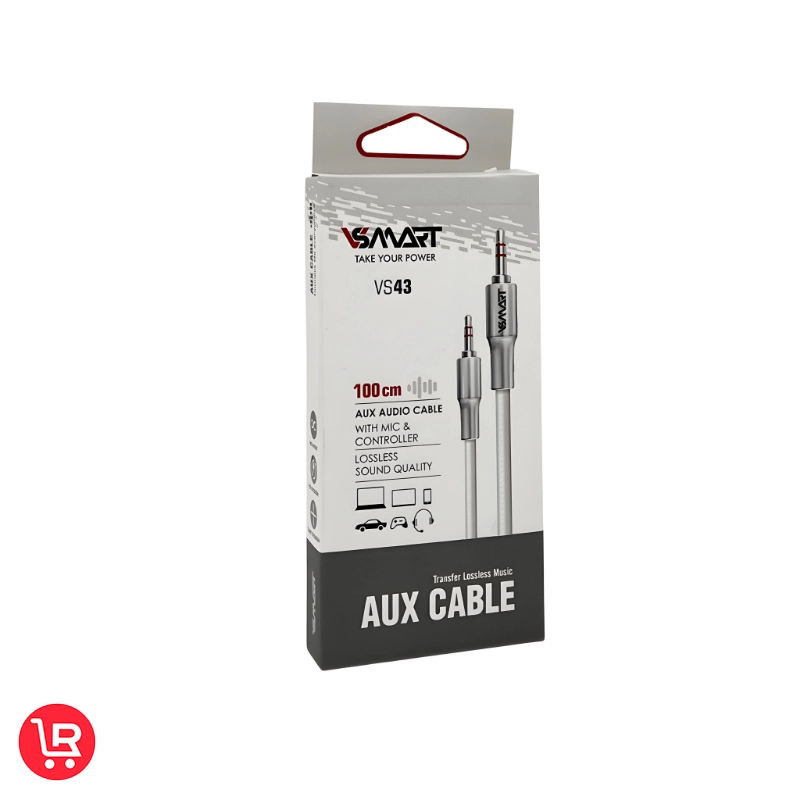 کابل استریو AUX V-smart مدل vs-43 به طول یک متر - تصویر 2
