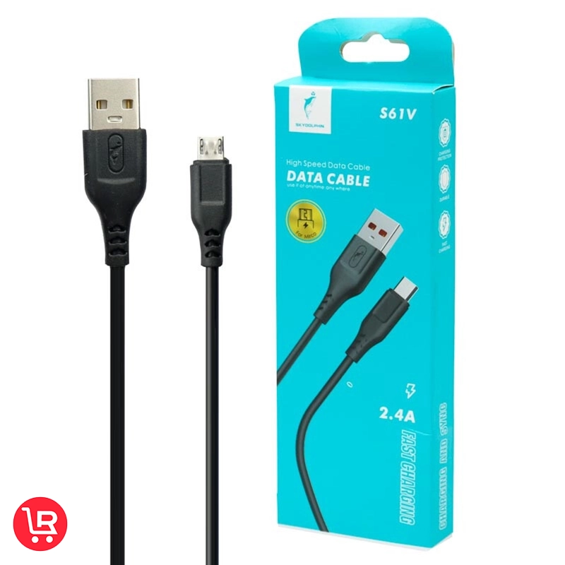 کابل میکرو یو اس بی فست شارژ Sky Dolphin S61V 2.4A 1m - تصویر 4