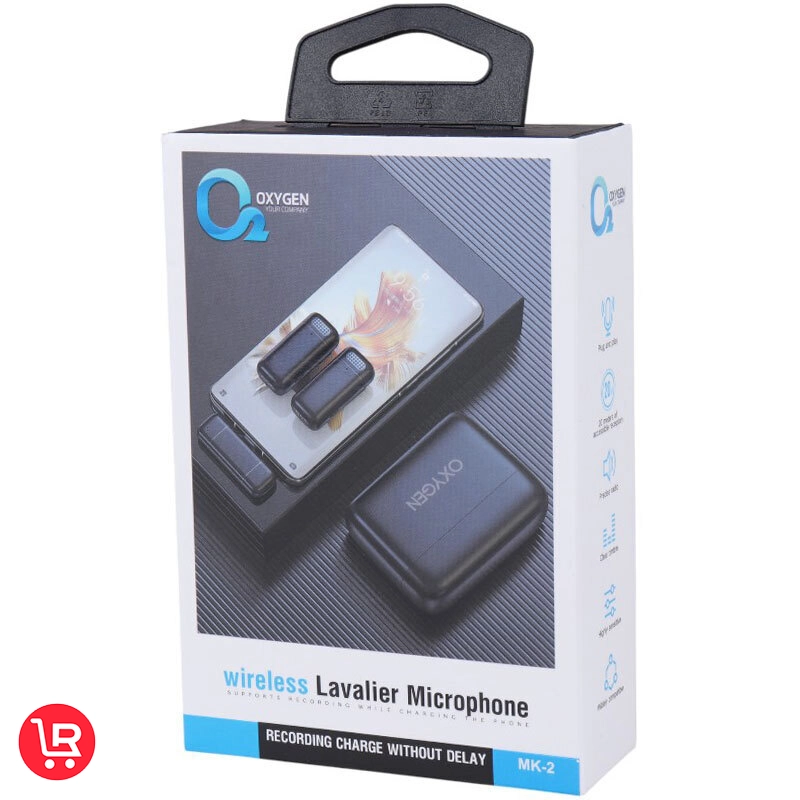 میکروفون یقه ای بی سیم Oxygen MK-2 + تبدیل Type-C To Lightning - تصویر 13