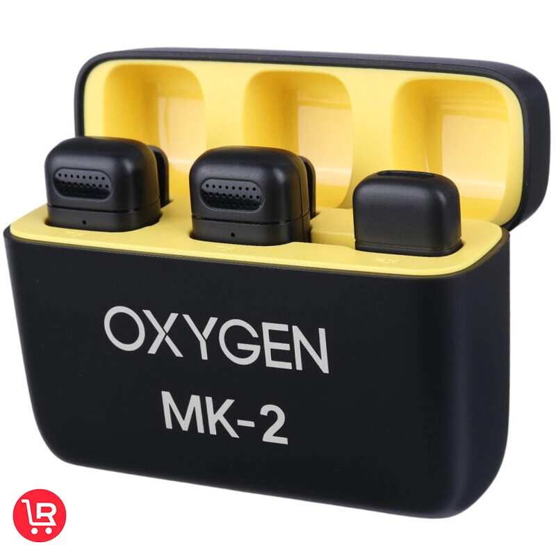 میکروفون یقه ای بی سیم Oxygen MK-2 + تبدیل Type-C To Lightning - تصویر 2