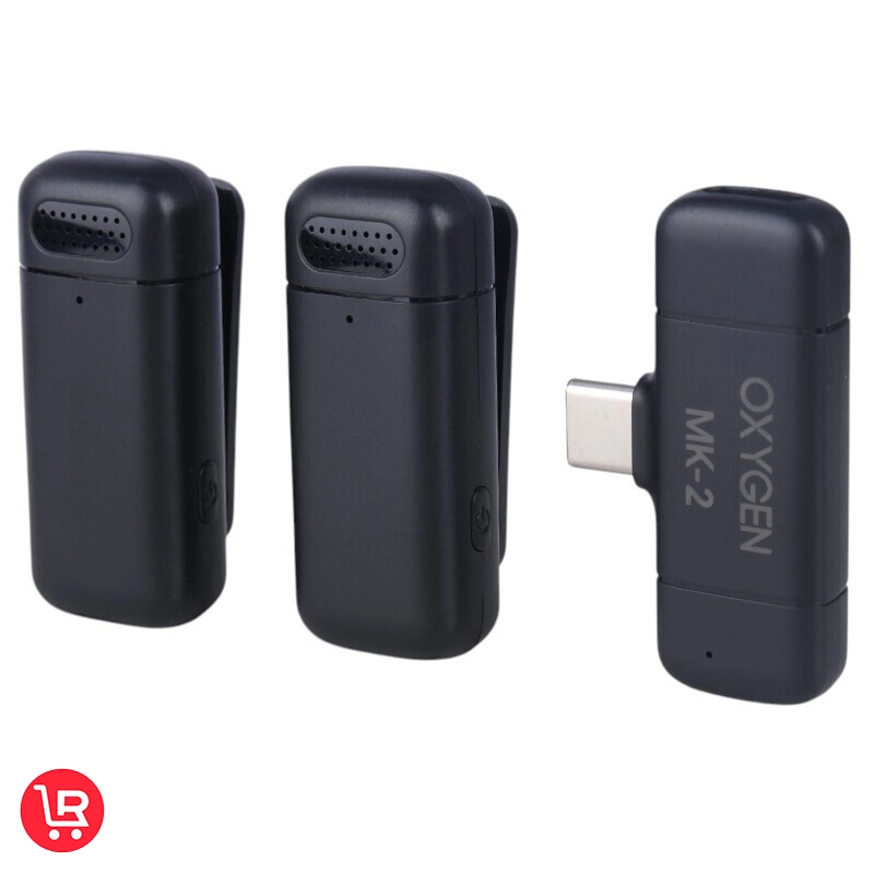 میکروفون یقه ای بی سیم Oxygen MK-2 + تبدیل Type-C To Lightning - تصویر 7